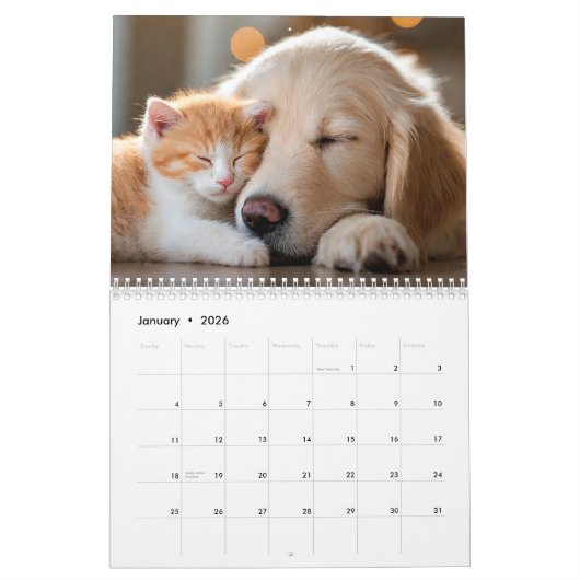 Harige maatjes kalender (Jan 2026)