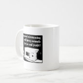 Harige magnetron grappige mok humor (Voorkant links)
