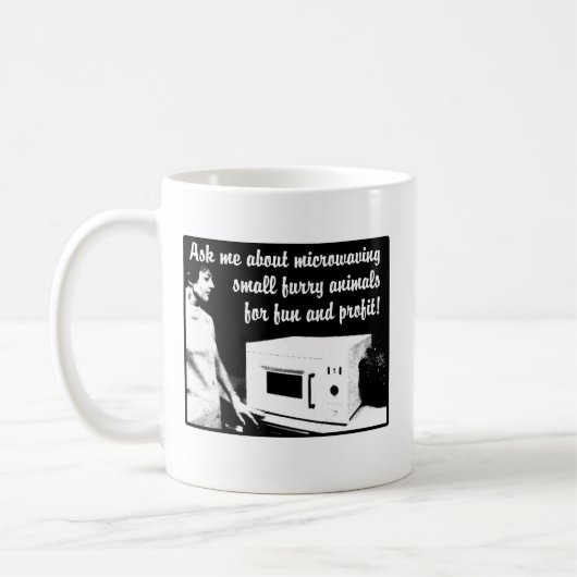 Harige magnetron grappige mok humor (Links)
