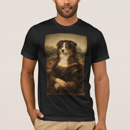 Harige Mona Lisa T-shirt (Voorkant)