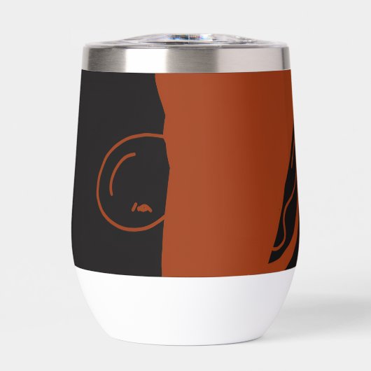 Harige Muppet Elf Wijn Tumbler (Voorkant)