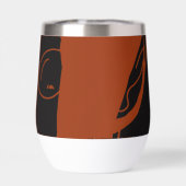 Harige Muppet Elf Wijn Tumbler (Achterkant)