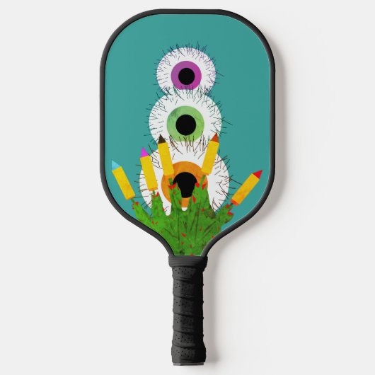 Harige Ogen Pickleball Paddle (Voorkant)