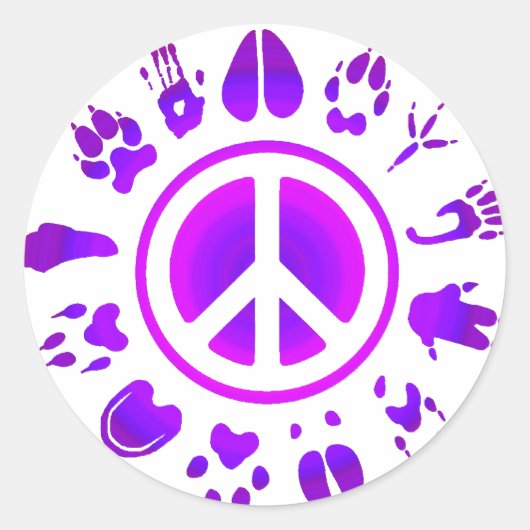 Harige rust2 ronde sticker (Voorkant)