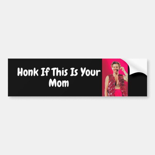 harige stijlen is mijn moeder bumpersticker (Voorkant)