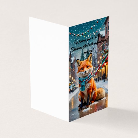 Harige tijding van vreugde! kaart (Buitenkant)