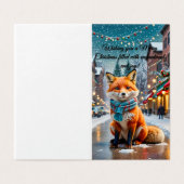 Harige tijding van vreugde! kaart (Buitenkant ongevouwen)