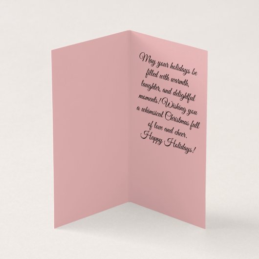 Harige tijding van vreugde! kaart (Binnen)