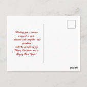 Harige Vrienden in Feestelijke Petten Schattigee K Briefkaart (Achterkant)