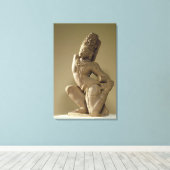 Harihara danst in de alidha pose, Prathara dyna Canvas Afdruk (Insitu (Houten vloer))