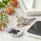 Harima asano hawkveren sleutelhanger (Zijkant)