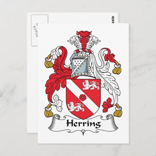 Haring Family Crest Briefkaart (Voorkant / Achterkant)