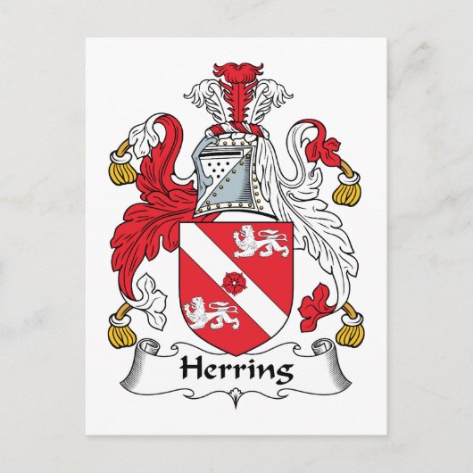 Haring Family Crest Briefkaart (Voorkant)