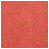 Haring geïnspireerd mozaïek rood stof (Close Up)
