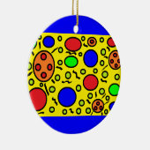 Haring Geïnspireerd versieren Keramisch Ornament (Rechts)