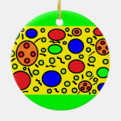 Haring Geïnspireerd versieren Keramisch Ornament (Achterkant)