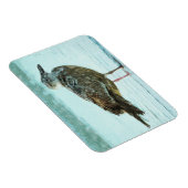 Haring Gull op Abstract strand Magneet (Rechterzijde)