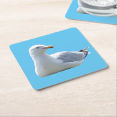Haring Gull Sunbathing Onderzetter (Schuin)