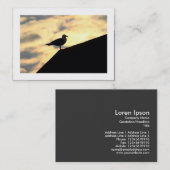 Haring Gull Sunset (Bordant) Visitekaartje (Voorkant / Achterkant)