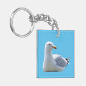 Haring Gull zonnebaden Sleutelhanger (Voorkant Links)