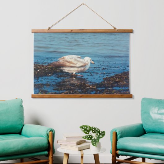 Haring meeuw P1046 Hangend Wandkleed (Woonkamer)
