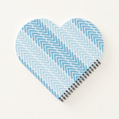 HaringBone Chic Blue Notitieboek (Achterkant)