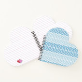 HaringBone Chic Blue Notitieboek (Binnen)
