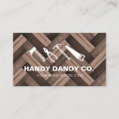 HaringBone Houtkorrel Handyman Gereedschap Aanneme Visitekaartje (Voorkant)