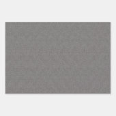 HaringBone tweed klassieke zwarte witte kerst Inpakpapier Vel (Voorkant 3)