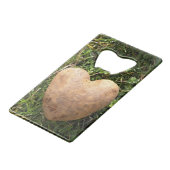 Haringgestapte aardappel creditkaart flessenopener (Voorkant Gekanteld)