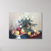 Haringhaai op fruit en karafel canvas afdruk (Voorkant)