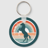 Haringhaaienretro Sunset Sleutelhanger (Voorkant)