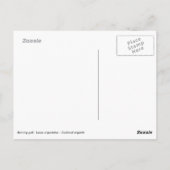 Haringmeeuw op de muur briefkaart (Achterkant)