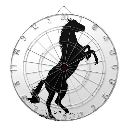 Haringpaard Silhouette Dartbord (Voorkant)
