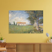 Haringstal op een tarweveld Canvas Afdruk (Insitu (Woonkamer))