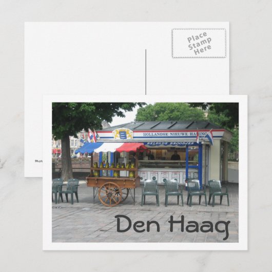 Haringverkoper Briefkaart (Voorkant / Achterkant)