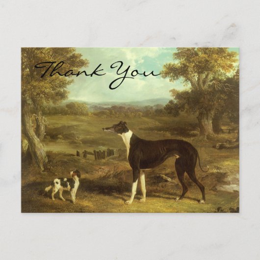 Haringwindhond en Spanjaard; Doctor Fop Briefkaart (Voorkant)