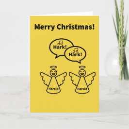"Hark" de Harold Angels Sing - Kerstmis Kaart