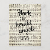Hark, de Herald Angels Sing Briefkaart (Voorkant)