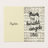 Hark, de Herald Angels Sing Kaart (Buitenkant ongevouwen)