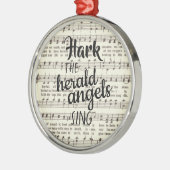 Hark, de Herald Angels Sing Metal Ornament (Links)