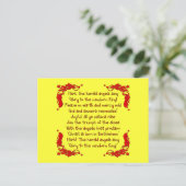 Hark de herald Angels zingen... Briefkaart (Staand voorkant)