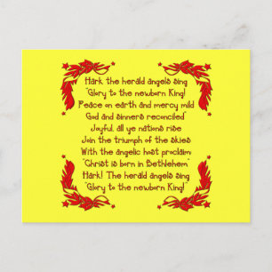 Hark de herald Angels zingen... Briefkaart