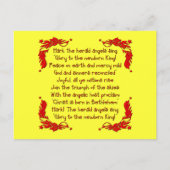 Hark de herald Angels zingen... Briefkaart (Voorkant)