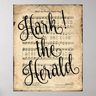 Hark de Herald Hymn Print