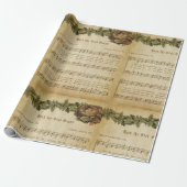  Hark het Manuscript van de Kerstak van het Geluid Cadeaupapier (Uitgerold)