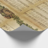 Hark het Manuscript van de Kerstak van het Geluid Cadeaupapier (Hoek)