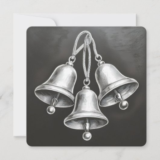 Hark, hoe de klokken: een minimalistische Kaart (Voorkant)