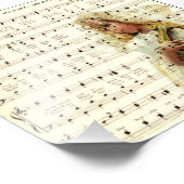 Hark hoort de engelen zingen op het muziekvel foto afdruk (Hoek)