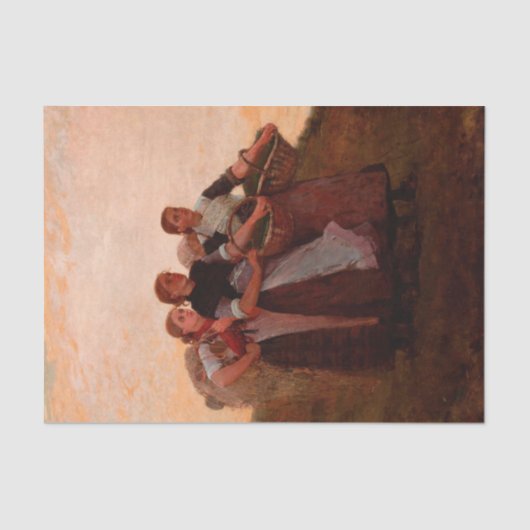 Hark. Lark van Homer Winslow Tissuepapier (Voorkant)